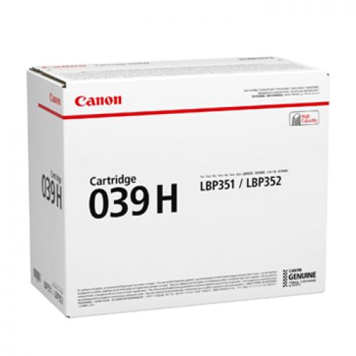 CANON Toner  039H i-SENSYS LBP351x LBP352x 25.000p. Alta capacidad , Canon , CAN0288C001 , 4549292031492